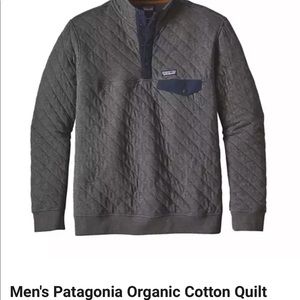 Mens Patagonia Cotton Quilt Snap T pullover worn once